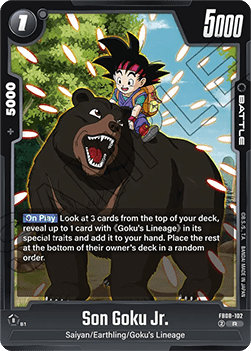 Son Goku Jr. (FB08-102)  (V.1 - Rare) - Saiyan's Pride [Fusion World] (Rare) [FB08-102]