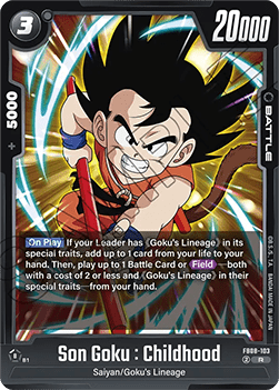 Son Goku : Childhood (FB08-103) - Saiyan's Pride [Fusion World] (Rare) [FB08-103]