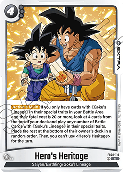 Hero's Heritage (FB08-119) - Saiyan's Pride [Fusion World] (Rare) [FB08-119]