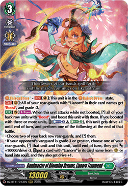 Bandmaster of Blooming Dreams, Lianorn Traumend  (V.1 - Triple Rare) - Symphony of Might & Bloom (Triple Rare) [DZ-BT11-013]