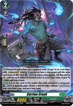 Carrion Crush  (V.1 - Triple Rare) - Symphony of Might & Bloom (Triple Rare) [DZ-BT11-015]