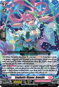Emphatic Rhyme, Armelle  (V.1 - Triple Rare) - Symphony of Might & Bloom (Triple Rare) [DZ-BT11-017]
