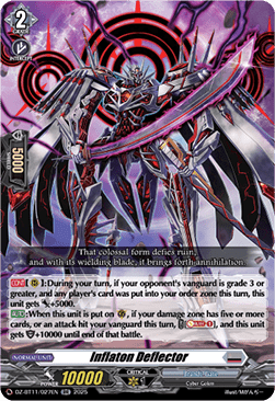 Inflaton Deflector  (V.1 - Double Rare) - Symphony of Might & Bloom (Double Rare) [DZ-BT11-027]
