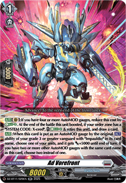 Ad Vorefront  (V.1 - Double Rare) - Symphony of Might & Bloom (Double Rare) [DZ-BT11-029]