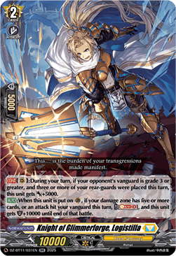 Knight of Glimmerforge, Logistilla  (V.1 - Double Rare) - Symphony of Might & Bloom (Double Rare) [DZ-BT11-031]