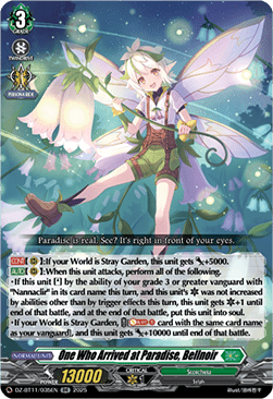 One Who Arrived at Paradise, Bellnoir  (V.1 - Double Rare) - Symphony of Might & Bloom (Double Rare) [DZ-BT11-035]