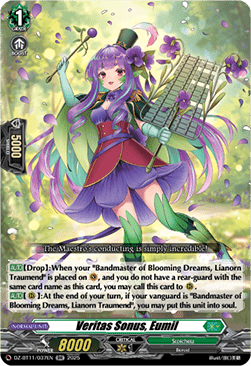 Veritas Sonus, Eumil  (V.1 - Double Rare) - Symphony of Might & Bloom (Double Rare) [DZ-BT11-037]