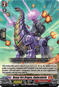 Heavy-fire Dragon, Badacohefty  (V.1 - Rare) - Symphony of Might & Bloom (Rare) [DZ-BT11-043]