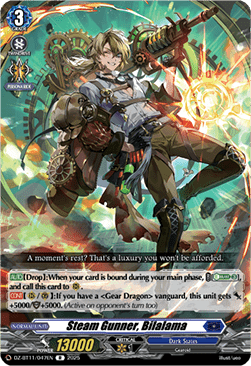 Steam Gunner, Bilalama  (V.1 - Rare) - Symphony of Might & Bloom (Rare) [DZ-BT11-047]