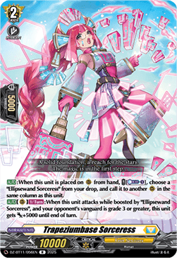 Trapeziumbase Sorceress  (V.1 - Rare) - Symphony of Might & Bloom (Rare) [DZ-BT11-056]