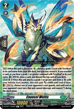 Counsel Woltis  (V.1 - Rare) - Symphony of Might & Bloom (Rare) [DZ-BT11-059]