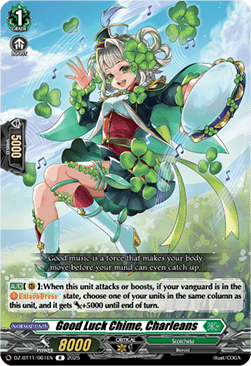 Good Luck Chime, Charleans  (V.1 - Rare) - Symphony of Might & Bloom (Rare) [DZ-BT11-061]