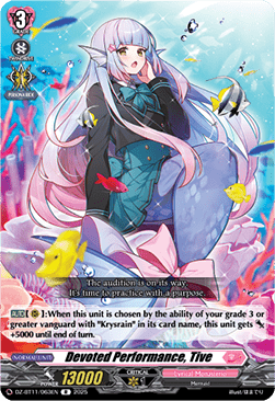 Devoted Performance, Tive  (V.1 - Rare) - Symphony of Might & Bloom (Rare) [DZ-BT11-063]