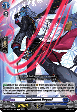Inclement Ungual - Symphony of Might & Bloom (Common) [DZ-BT11-077]