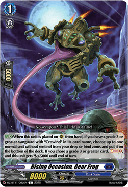 Rising Occasion, Gear Frog - Symphony of Might & Bloom (Common) [DZ-BT11-082]