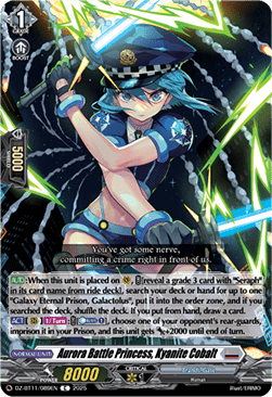 Aurora Battle Princess, Kyanite Cobalt - Symphony of Might & Bloom (Common) [DZ-BT11-089]