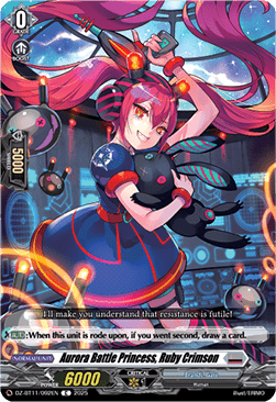 Aurora Battle Princess, Ruby Crimson - Symphony of Might & Bloom (Common) [DZ-BT11-092]