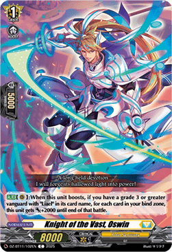Knight of the Vast, Oswin - Symphony of Might & Bloom (Common) [DZ-BT11-102]
