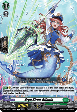 Argo Siren, Rifania - Symphony of Might & Bloom (Common) [DZ-BT11-106]