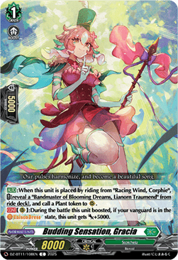 Budding Sensation, Gracia - Symphony of Might & Bloom (Common) [DZ-BT11-108]