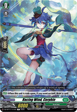 Racing Wind, Corphie - Symphony of Might & Bloom (Common) [DZ-BT11-111]