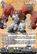 Brawler "TS", Struggle Rhino - Symphony of Might & Bloom (Special EX) [DZ-BT11-EX11]