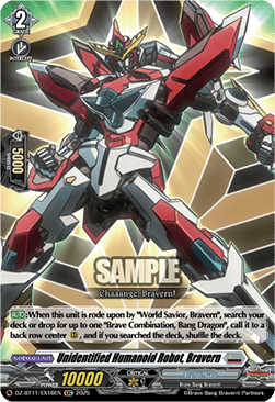 Unidentified Humanoid Robot, Bravern - Symphony of Might & Bloom (Special EX) [DZ-BT11-EX16]