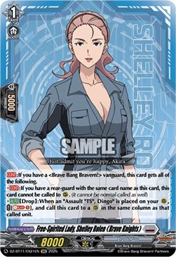 Free-Spirited Lady, Shelley Rolen (Brave Knights) - Symphony of Might & Bloom (Special EX) [DZ-BT11-EX21]