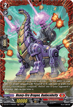 Heavy-fire Dragon, Badacohefty  (V.2 - Frame Rare) - Symphony of Might & Bloom (Frame Rare) [DZ-BT11-FR05]
