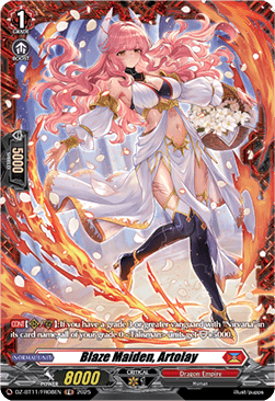 Blaze Maiden, Artolay  (V.2 - Frame Rare) - Symphony of Might & Bloom (Frame Rare) [DZ-BT11-FR08]