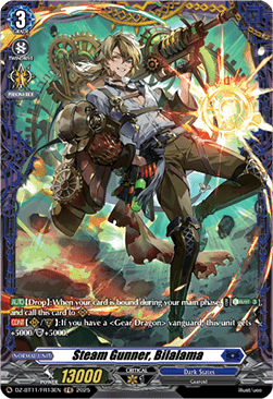 Steam Gunner, Bilalama  (V.2 - Frame Rare) - Symphony of Might & Bloom (Frame Rare) [DZ-BT11-FR13]