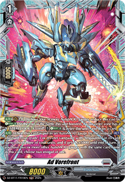 Ad Vorefront  (V.2 - Frame Rare) - Symphony of Might & Bloom (Frame Rare) [DZ-BT11-FR19]