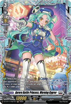 Aurora Battle Princess, Warning Kygree  (V.2 - Frame Rare) - Symphony of Might & Bloom (Frame Rare) [DZ-BT11-FR21]