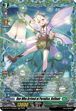 One Who Arrived at Paradise, Bellnoir  (V.2 - Frame Rare) - Symphony of Might & Bloom (Frame Rare) [DZ-BT11-FR33]