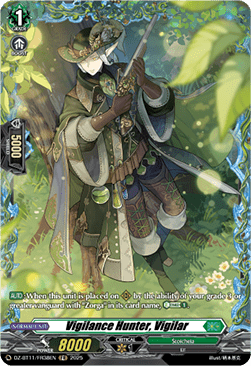 Vigilance Hunter, Vigilar  (V.2 - Frame Rare) - Symphony of Might & Bloom (Frame Rare) [DZ-BT11-FR38]