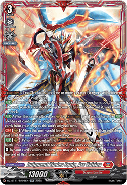 Judgment Blades Equip, Ars Vairina  (V.4 - Silver Rare) - Symphony of Might & Bloom (Silver Rare) [DZ-BT11-SR01]