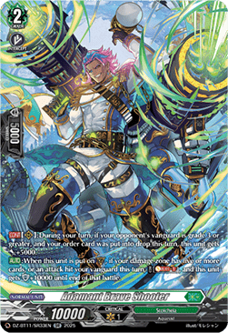 Adamant Brave Shooter  (V.3 - Silver Rare) - Symphony of Might & Bloom (Silver Rare) [DZ-BT11-SR33]