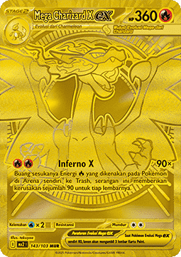Mega Charizard X ex - Indigo Flame (Secret Rare) [MA2-143]