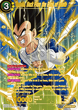 Vegeta, Back From the Brink of Death (V.2 - Special Rare) - Fearsome Rivals (Special Rare) [BT29-065]