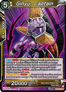 Ginyu, Captain (V.1 - Uncommon) - Fearsome Rivals (Uncommon) [BT29-069]
