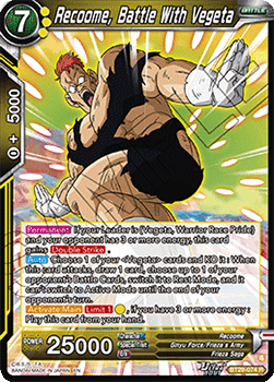 Recoome, Battle With Vegeta - Fearsome Rivals (Rare) [BT29-074]