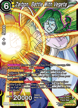 Zarbon, Battle With Vegeta - Fearsome Rivals (Super Rare) [BT29-077]
