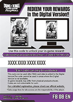 Online Code Card (Booster) (FB08) - Saiyan's Pride [Fusion World] (Online Code Card) [FB08-FB08 EN]