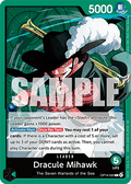 Dracule Mihawk (OP14-020) (V.1) - The Azure Sea's Seven (Leader) [OP14-020]