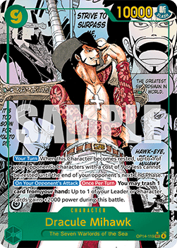 Dracule Mihawk (OP14-119) (V.3) - The Azure Sea's Seven (Manga Rare) [OP14-119]