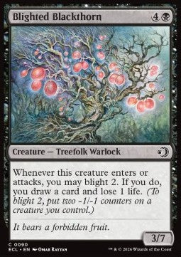 Blighted Blackthorn - Lorwyn Eclipsed (Common) [ECL-90]