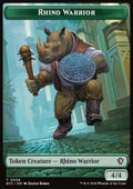 Rhino Warrior Token (G 4/4) // Elemental Token (GW */*) - Lorwyn Eclipsed: Tokens (Token) [TECL-CT 6/10]