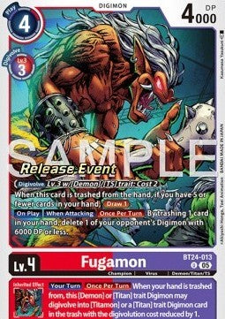 Fugamon (BT24-013) - Promos: Time Stranger (Alternative Art) [BT-24P-BT24-013]