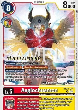 Aegiochusmon (BT24-014) - Promos: Time Stranger (Alternative Art) [BT-24P-BT24-014]