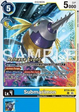 Submarimon (BT24-024) - Promos: Time Stranger (Alternative Art) [BT-24P-BT24-024]